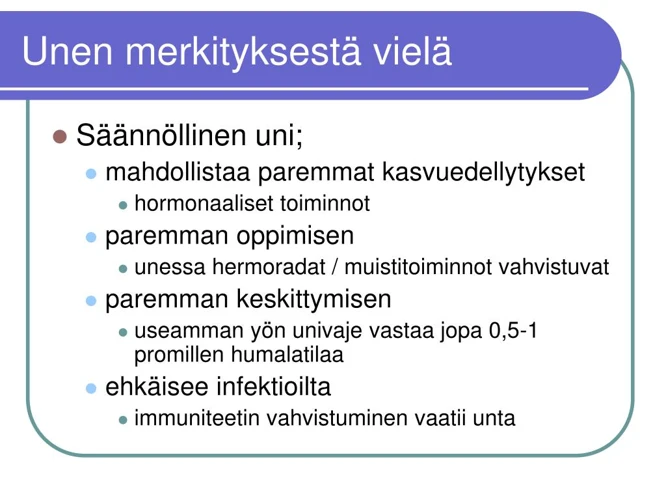Erilaisia Unia Liikennevaloista