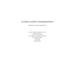 Teekulttuurin Historia Suomessa
