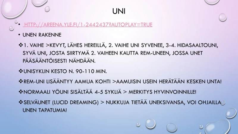 Unet Ja Yhteisöllisyys